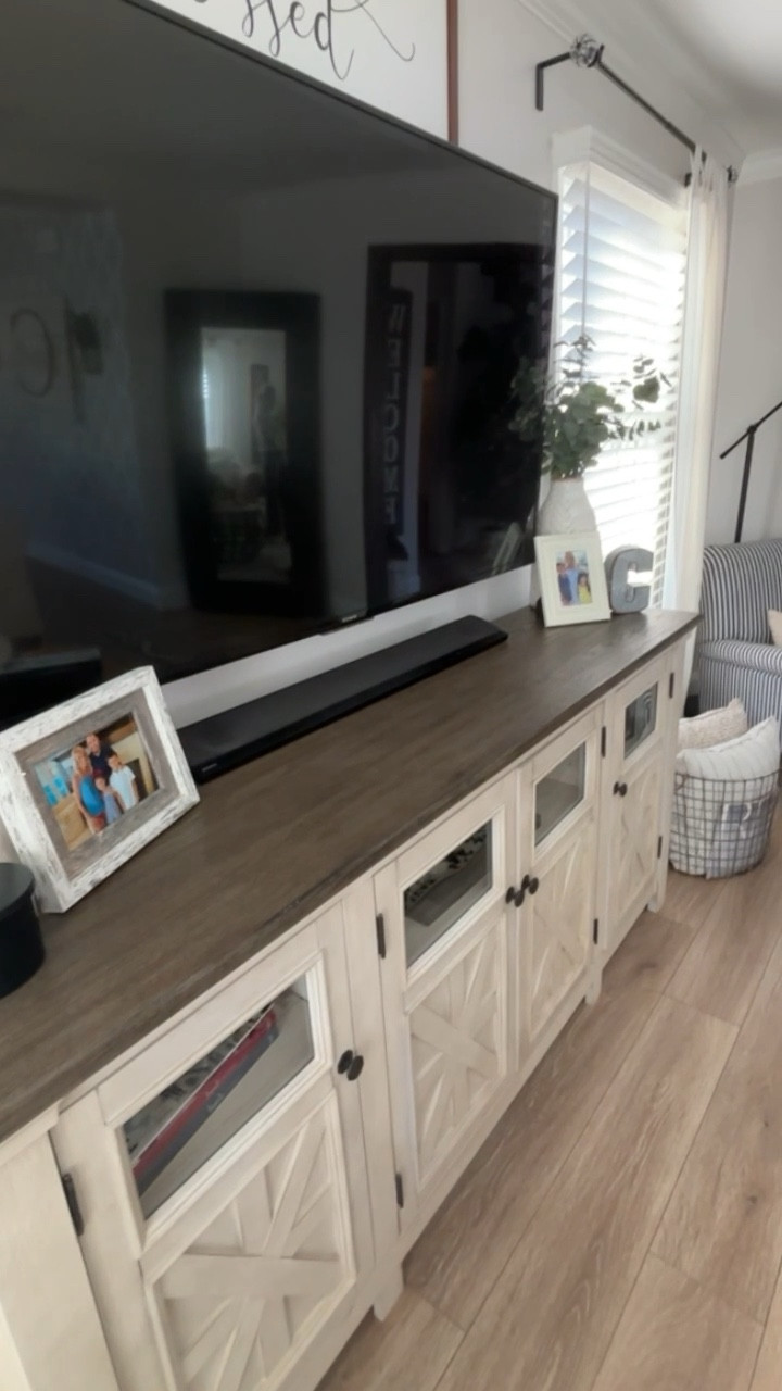 Amazon home 
Neutral home 
TV stand 
Console cabinet 
Amazon daily deal 
Amazon deal of the day 
Modern farmhouse 

#LTKhome #LTKsalealert #LTKfamily