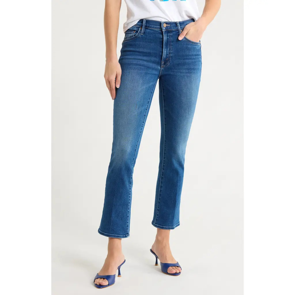 MOTHER The Outsider Ankle Flare Jeans in Connect The Dots at Nordstrom Rack, Size 24 | Nordstrom Rack