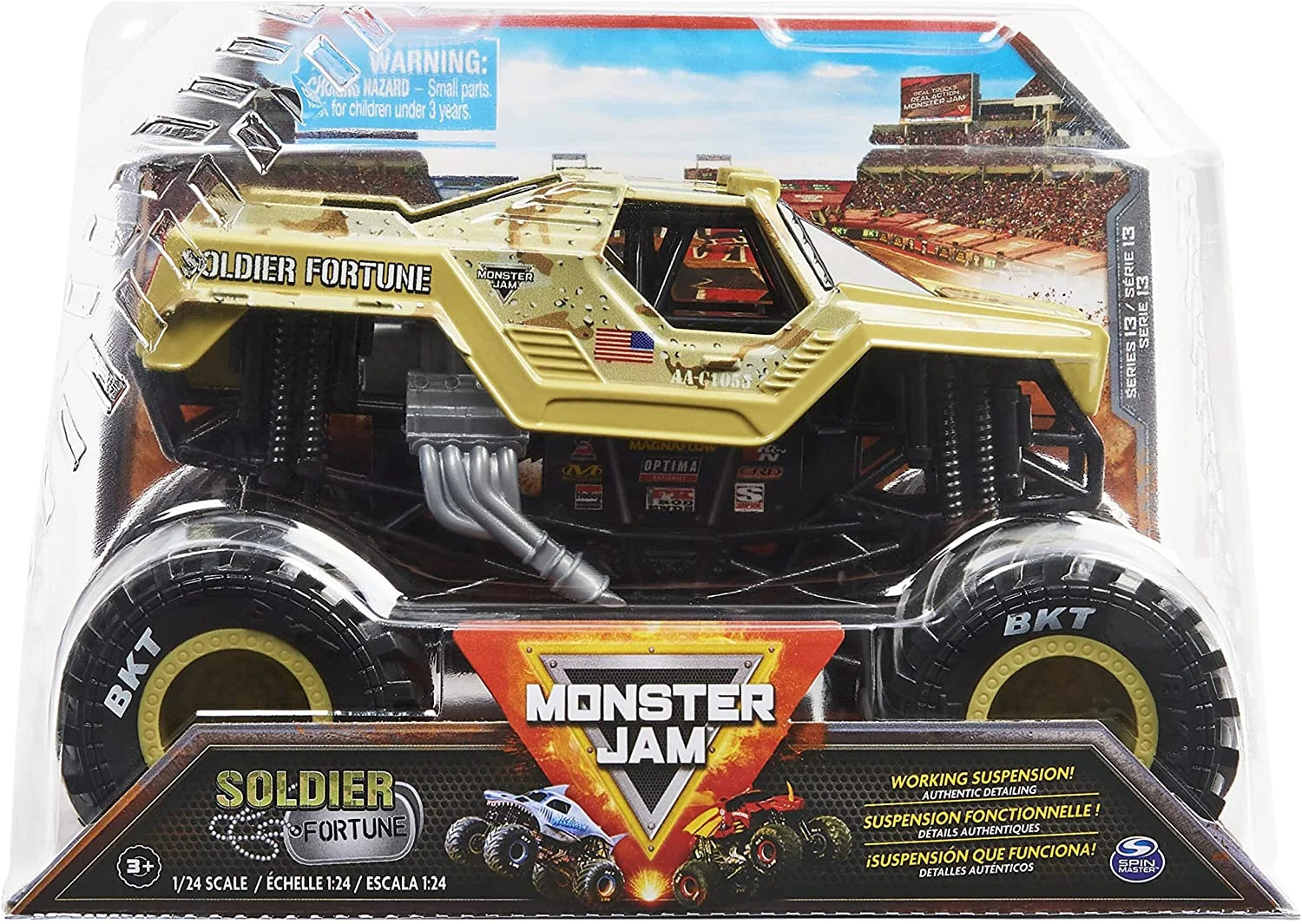 Monster Jam Soldier Fortune (Tan) 1:24 Scale Monster Truck | Walmart (US)