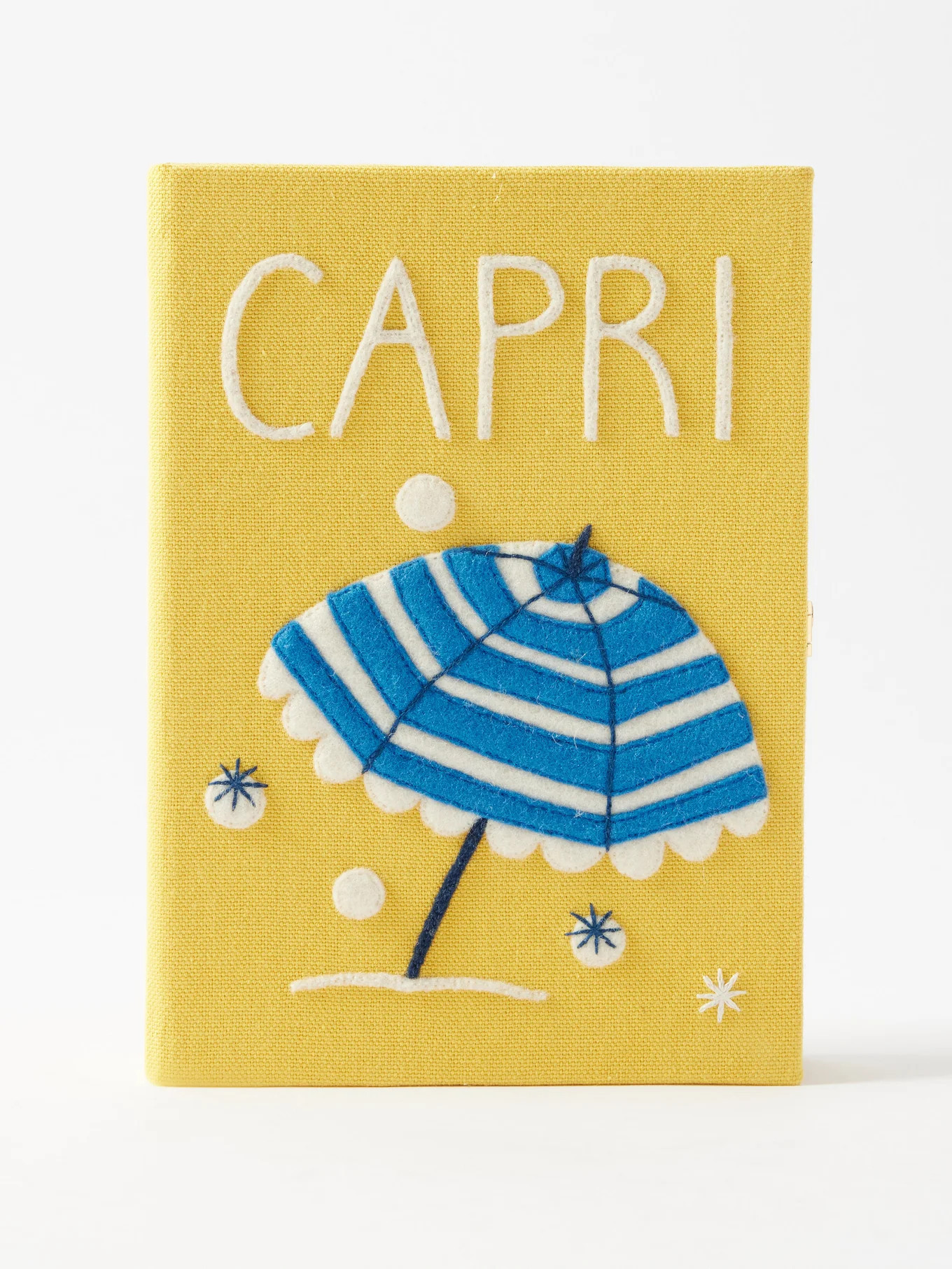 Capri embroidered book clutch bag | Matches (UK)