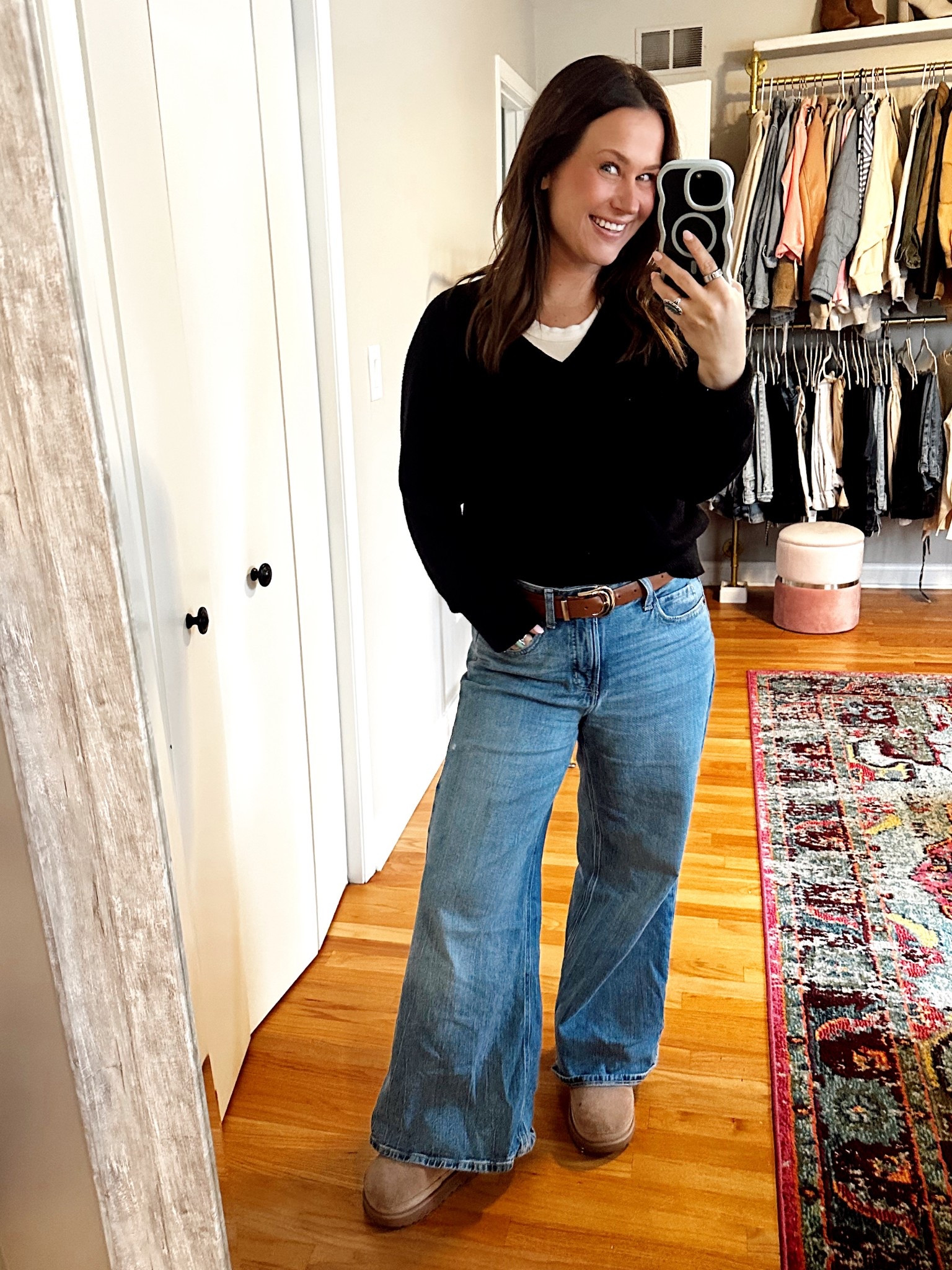 My favorite jeans, I get the most compliments when I wear them. They are under $30! So comfy, the perfect wide leg jean. #jeans #denim #wideleg 

#LTKFindsUnder50 #LTKCyberWeek #LTKSaleAlert