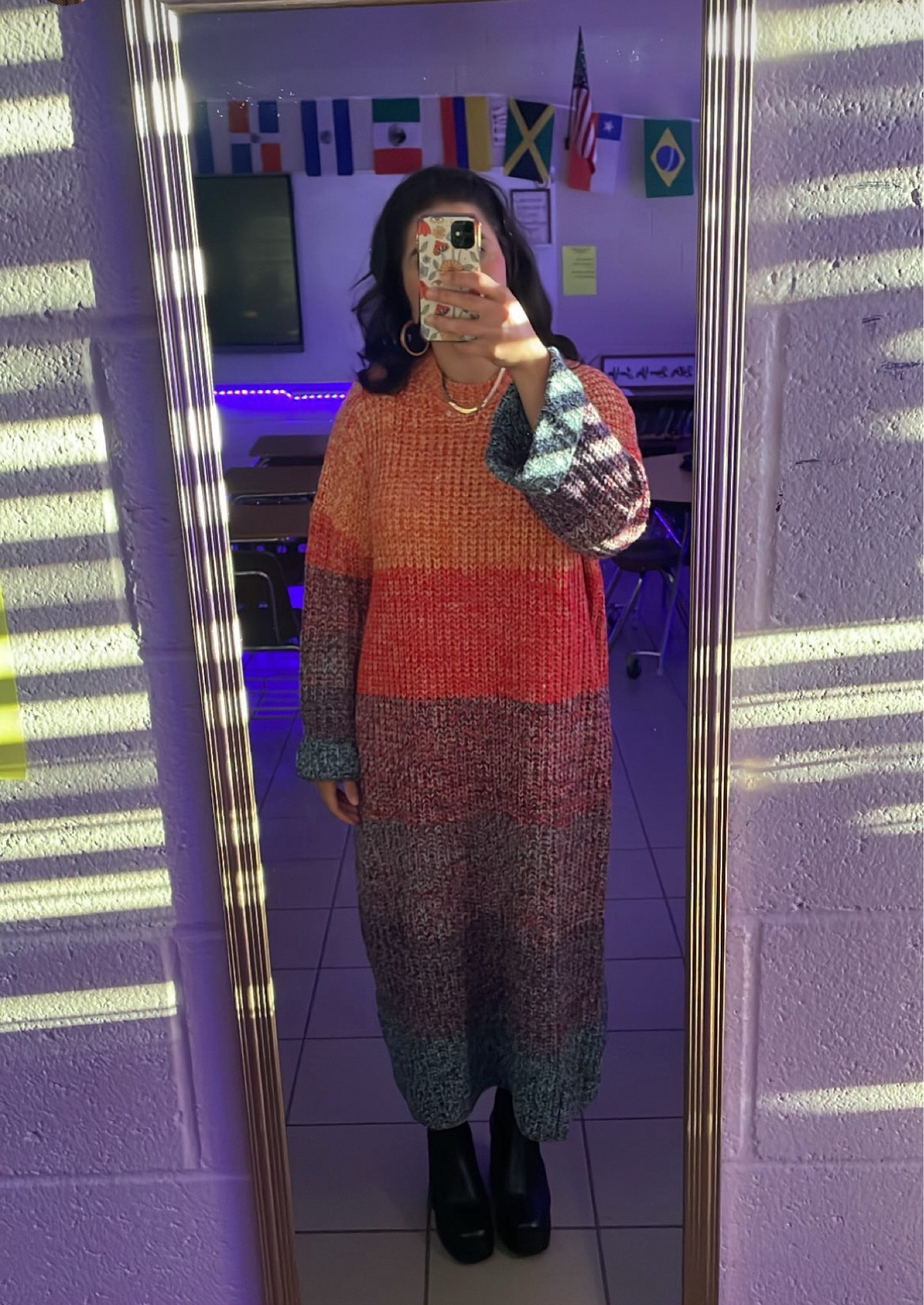 Oversized sweater dress, chunky boots, and Tuesday blues :( 

 #LTKMidsize