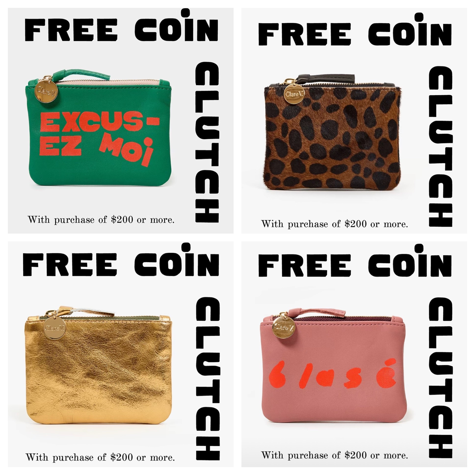 Free gift at Clare V with a $200 purchase!

#LTKSaleAlert