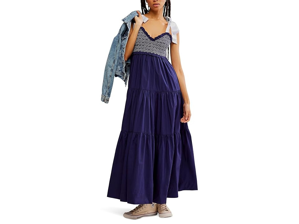 Free People Bluebell Solid Maxi (Eclipse) Women's Clothing | Zappos