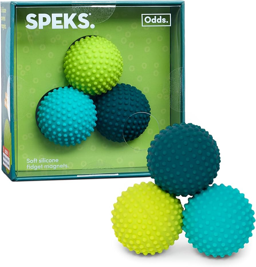 Speks Odds Soft Silicone Fidget Magnets | Silent Stress Relief Toys | Textured Magnetic Balls for... | Amazon (US)
