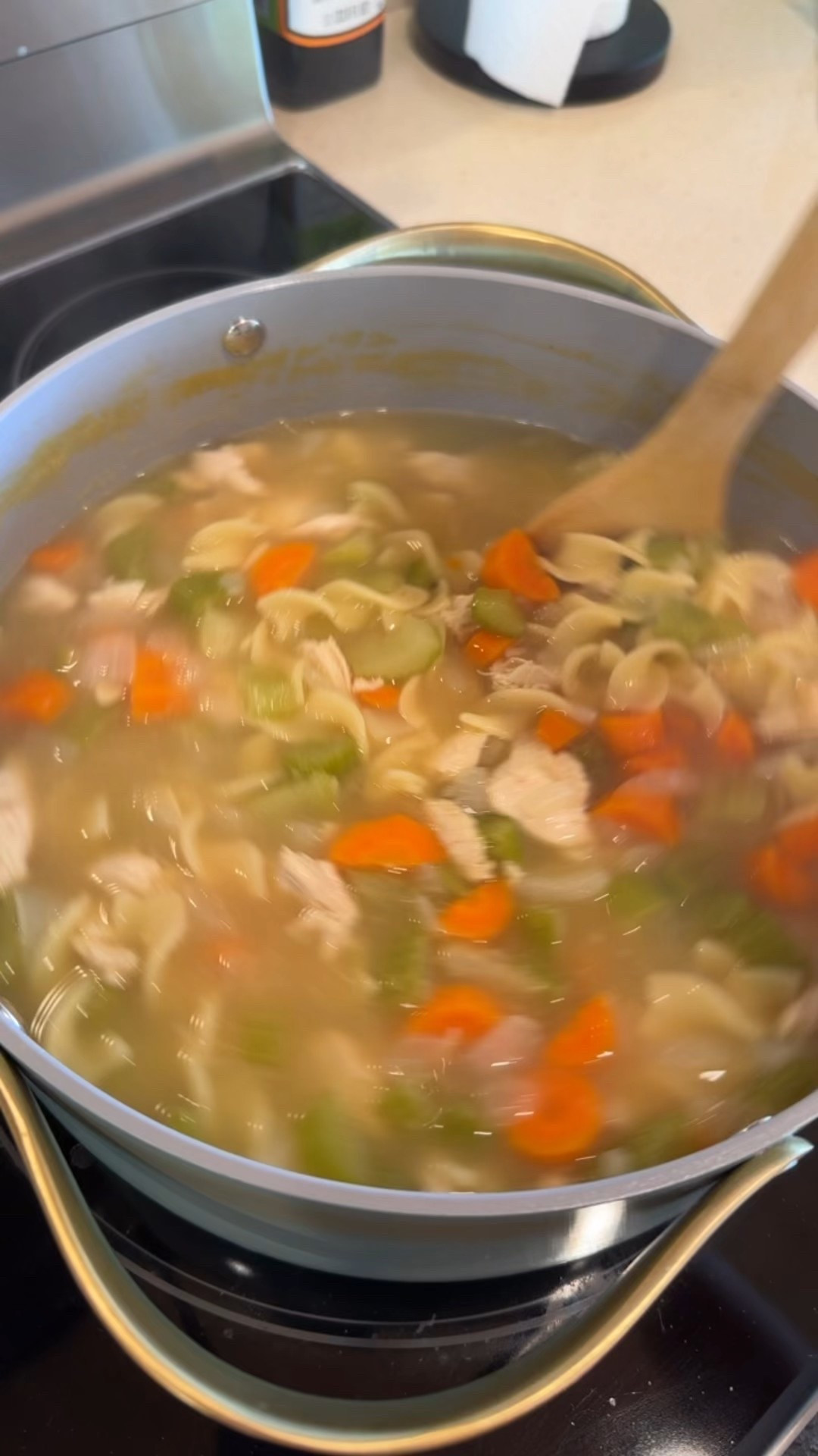 It’s 75 and sunny out and we’re about to have chicken noodle soup for dinner! 😂
I have been craaavving this! 😆

#LTKFamily #LTKKids #LTKHome