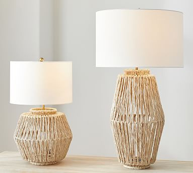 Abaca Woven Table Lamp | Pottery Barn (US)