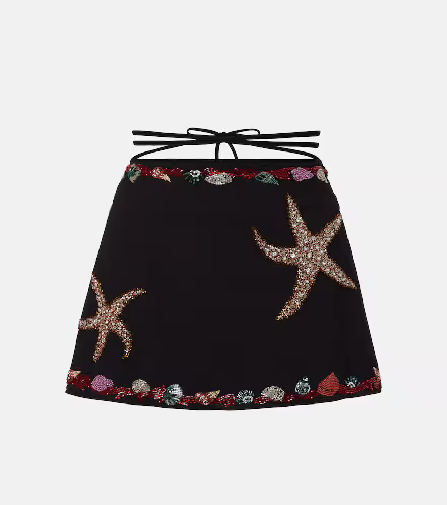 Clio Peppiatt Calypso beaded wrap skirt | Mytheresa (US/CA)