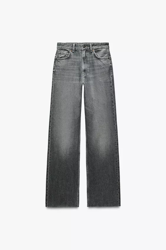 TRF HIGH RISE WIDE LEG JEANS | Zara Canada