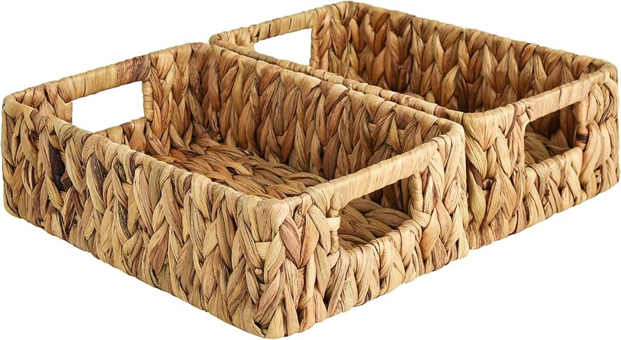 StorageWorks Water Hyacinth Baskets, Small Wicker Baskets for Organizing in Kitchen and Bathroom,... | Amazon (CA)