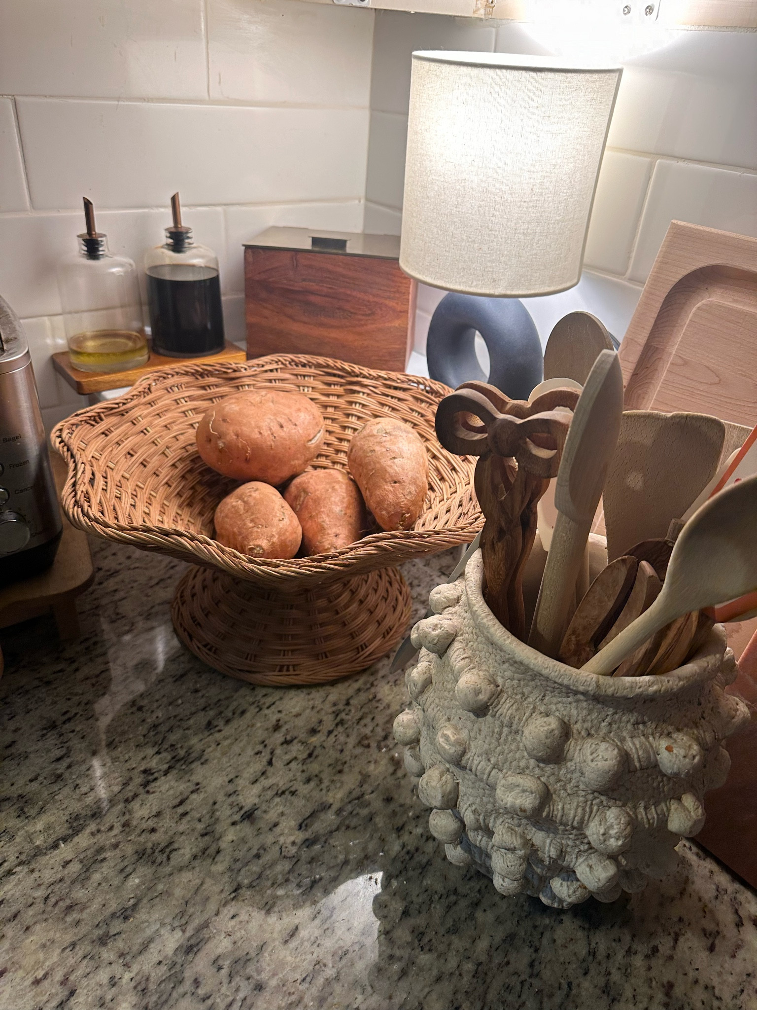 Updated corners of my kitchen 

Target decor | pedestal bowl | fruit basket | fruit bowl | kitchen decor 

#LTKHome #LTKFindsUnder50 #LTKHoliday