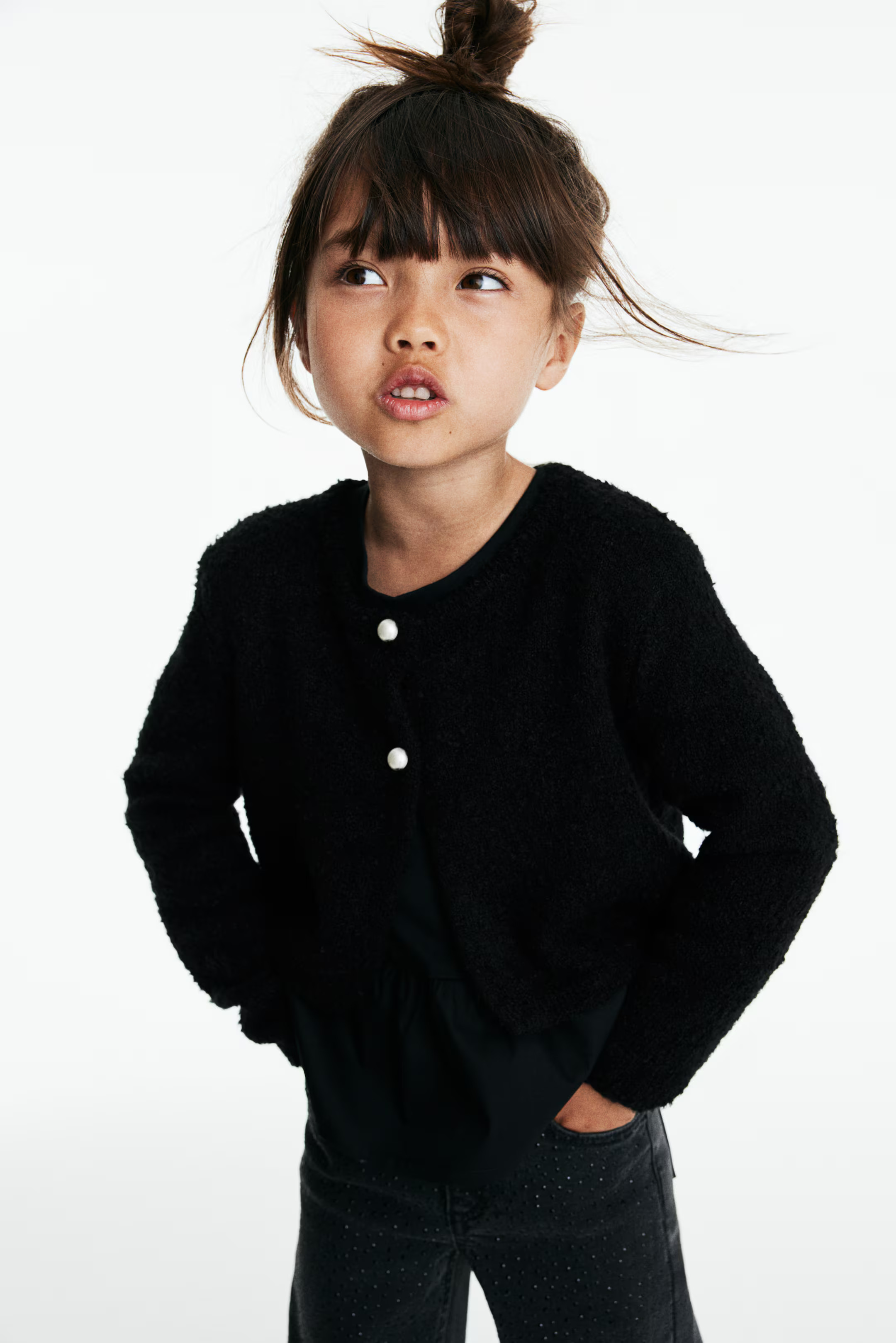 Bouclé-knit cardigan | H&M (US + CA)