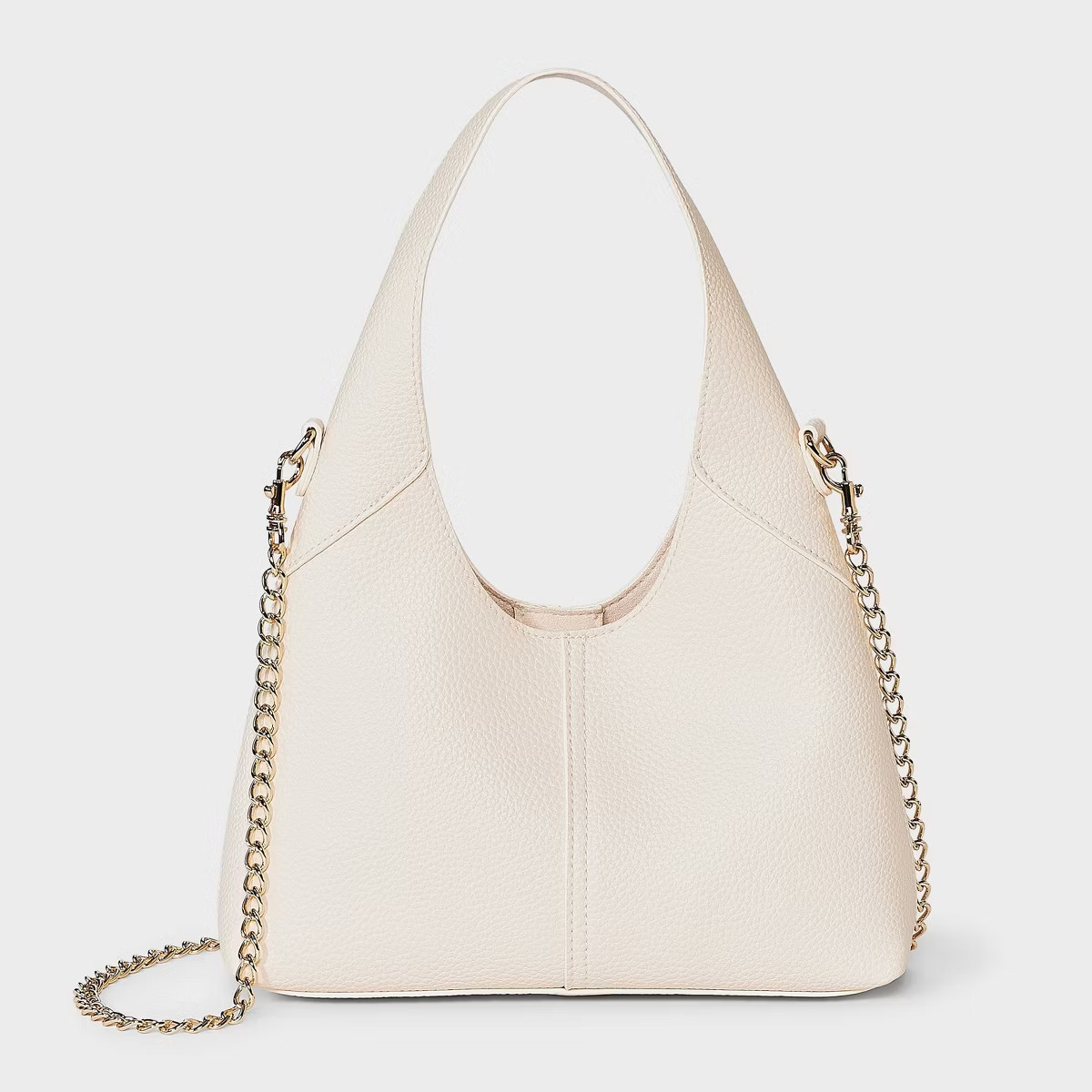 Mini Slouchy Chain Handbag - Universal Thread™ Off-white | Target
