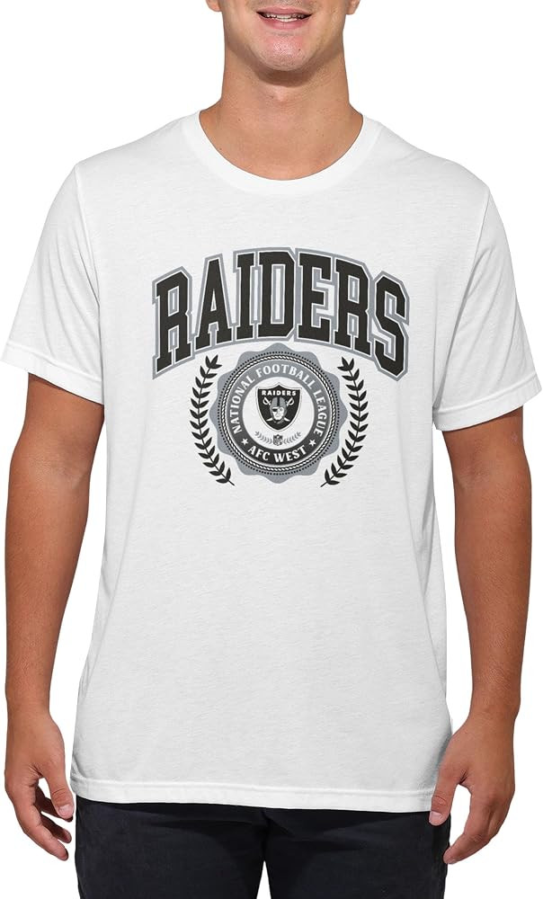 FOCO NFL Unisex-Adult Officially Licensed Team Crest Football Short Sleeve Crewneck T-Shirt | Amazon (US)