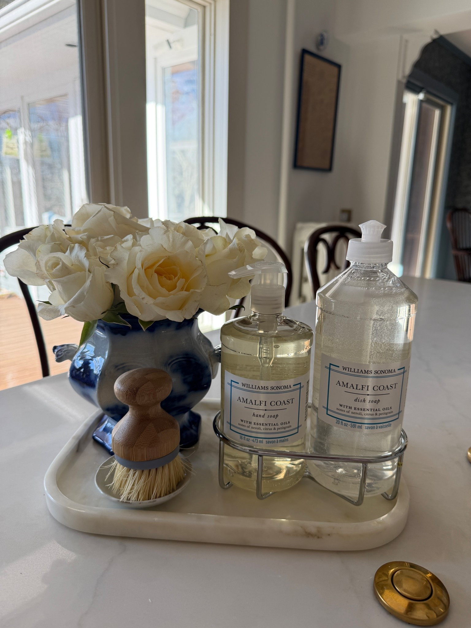 Kitchen soap dispenser caddy william Sonoma marble tray

#LTKSaleAlert #LTKHome