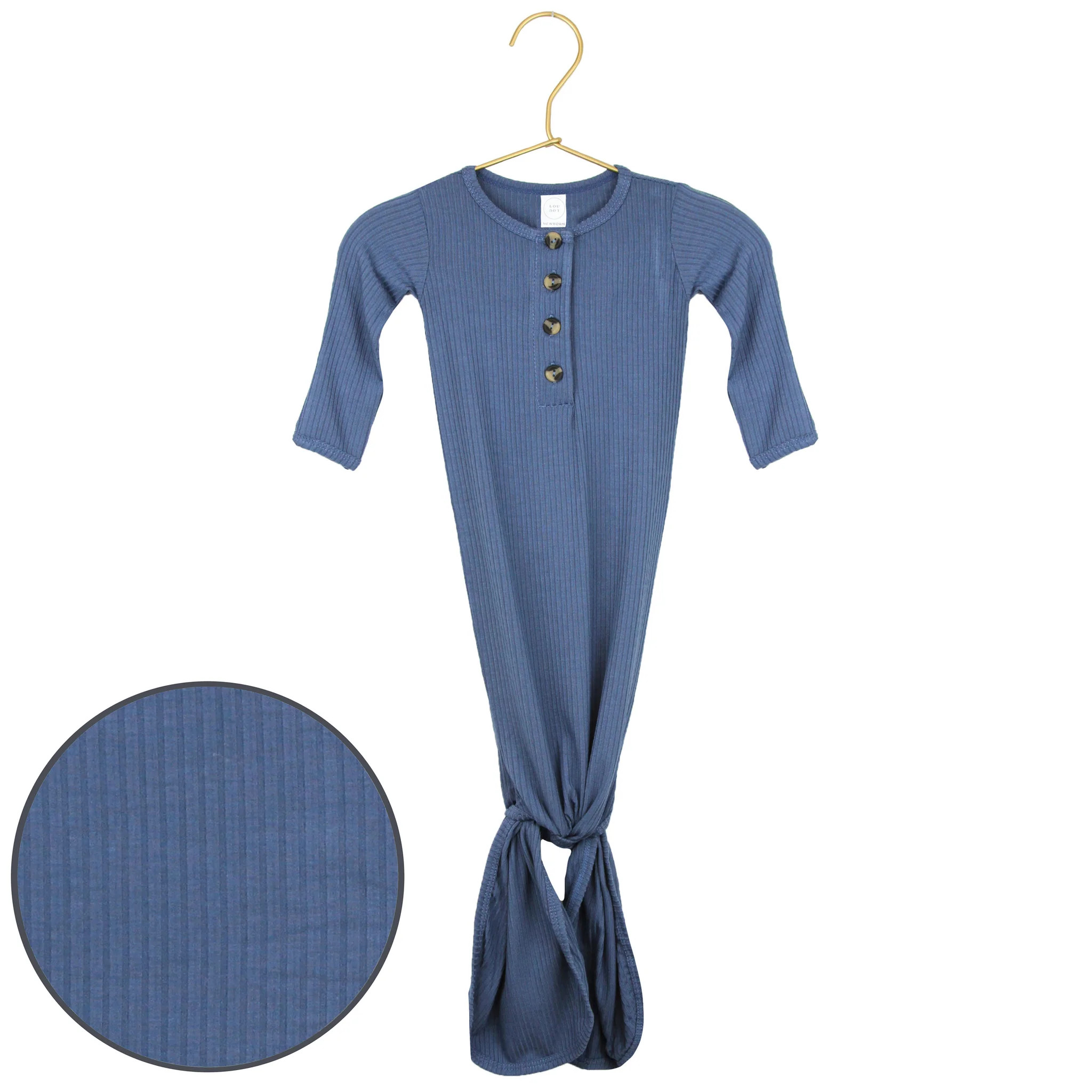 Harrison Ribbed Knotted Gown | Lou Lou & Company