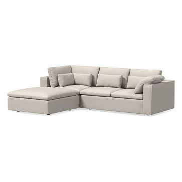 Harmony Modular 3-Piece Ottoman Sectional (122") | West Elm (US)