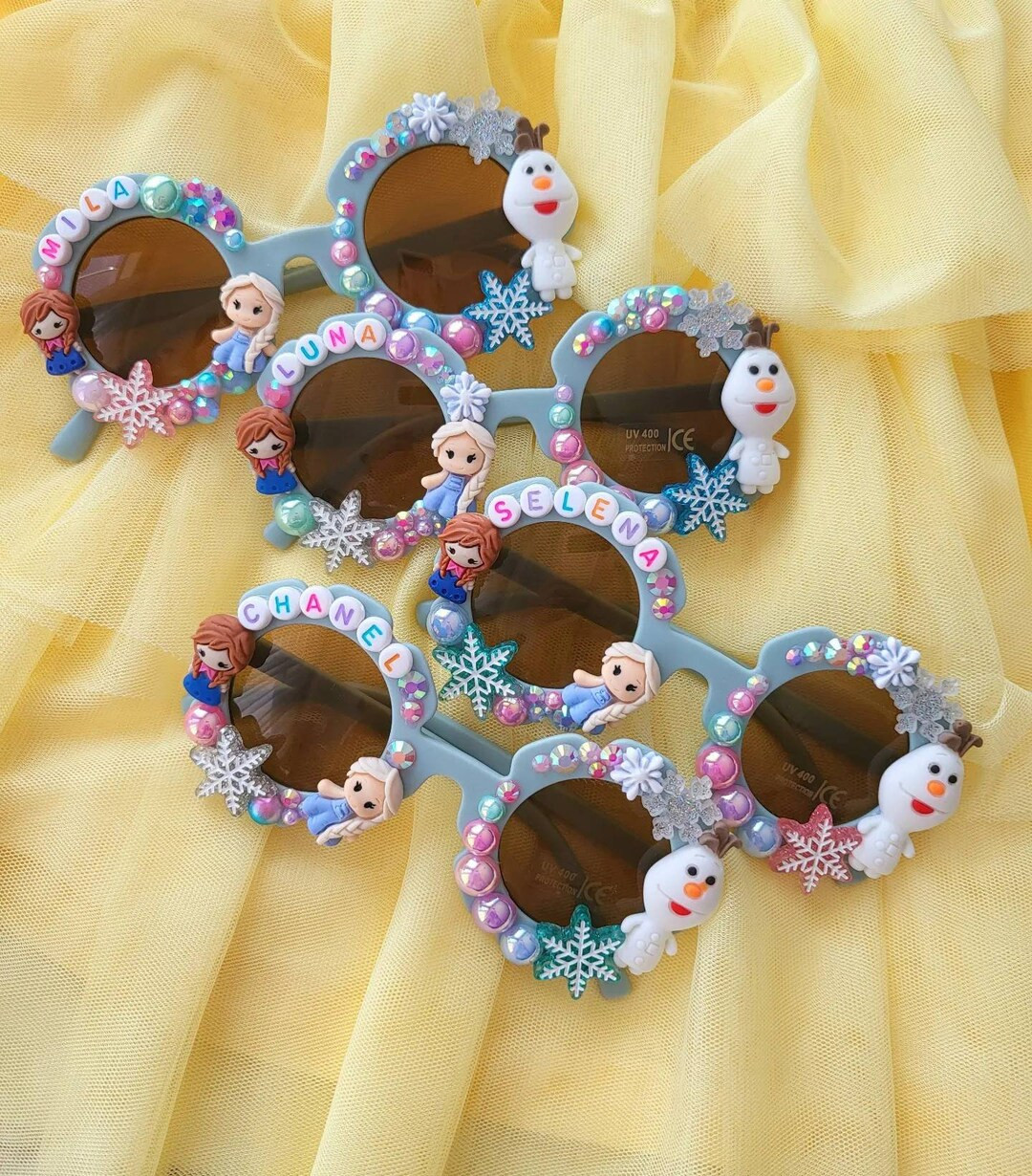 Snowman Custom Sunnies Personalised Sunglasses Princess Gift Birthday - Etsy | Etsy (US)