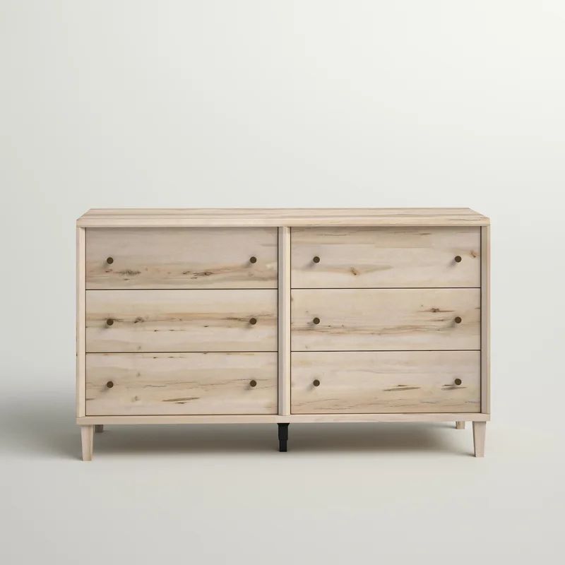 Harry Willow Place 6 Drawer 59.05" W Double Dresser | Wayfair North America
