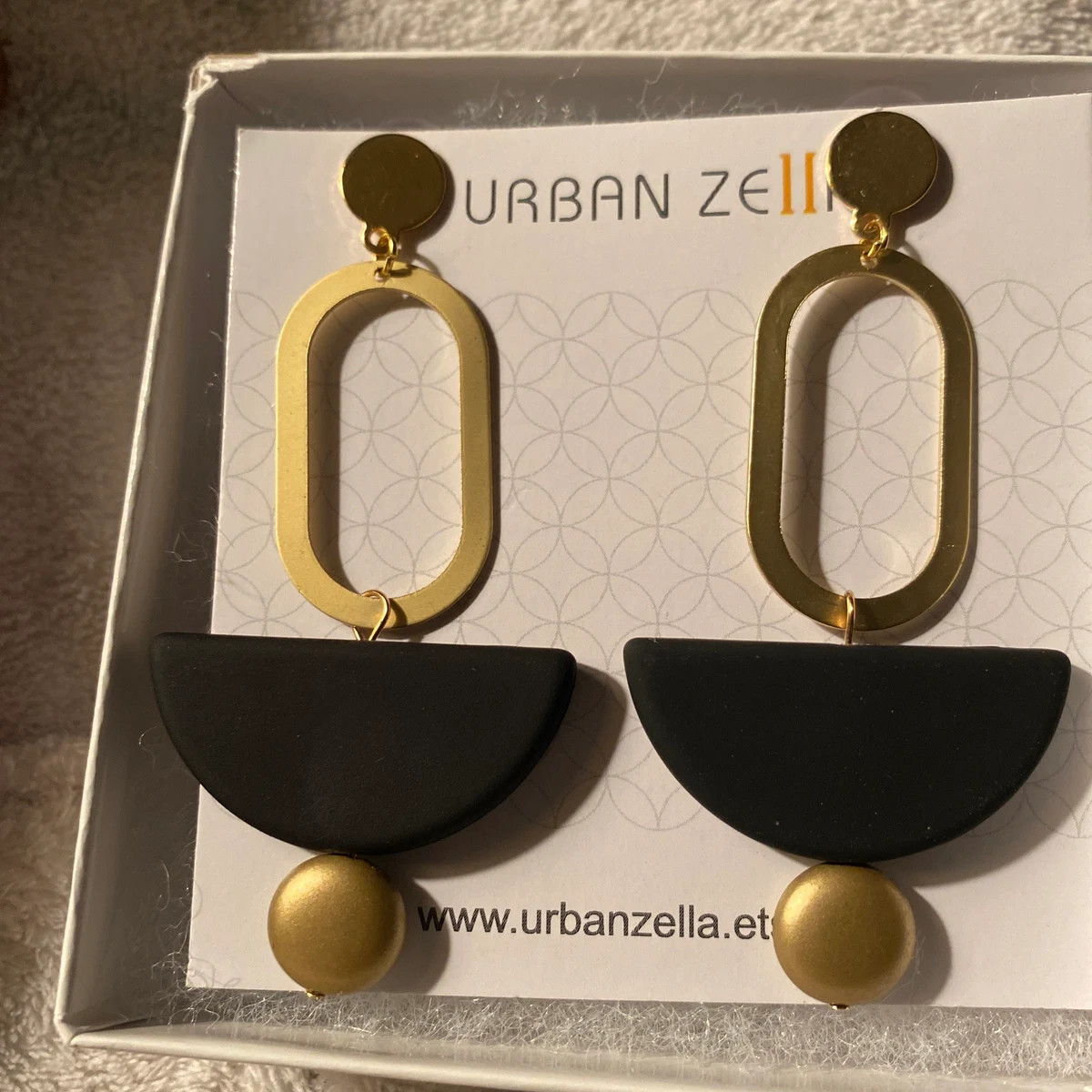 Modern Earrings, Matte Gold Earrings, Geometric Earrings, Minimalist Earrings, Statement Earrings... | Etsy (US)