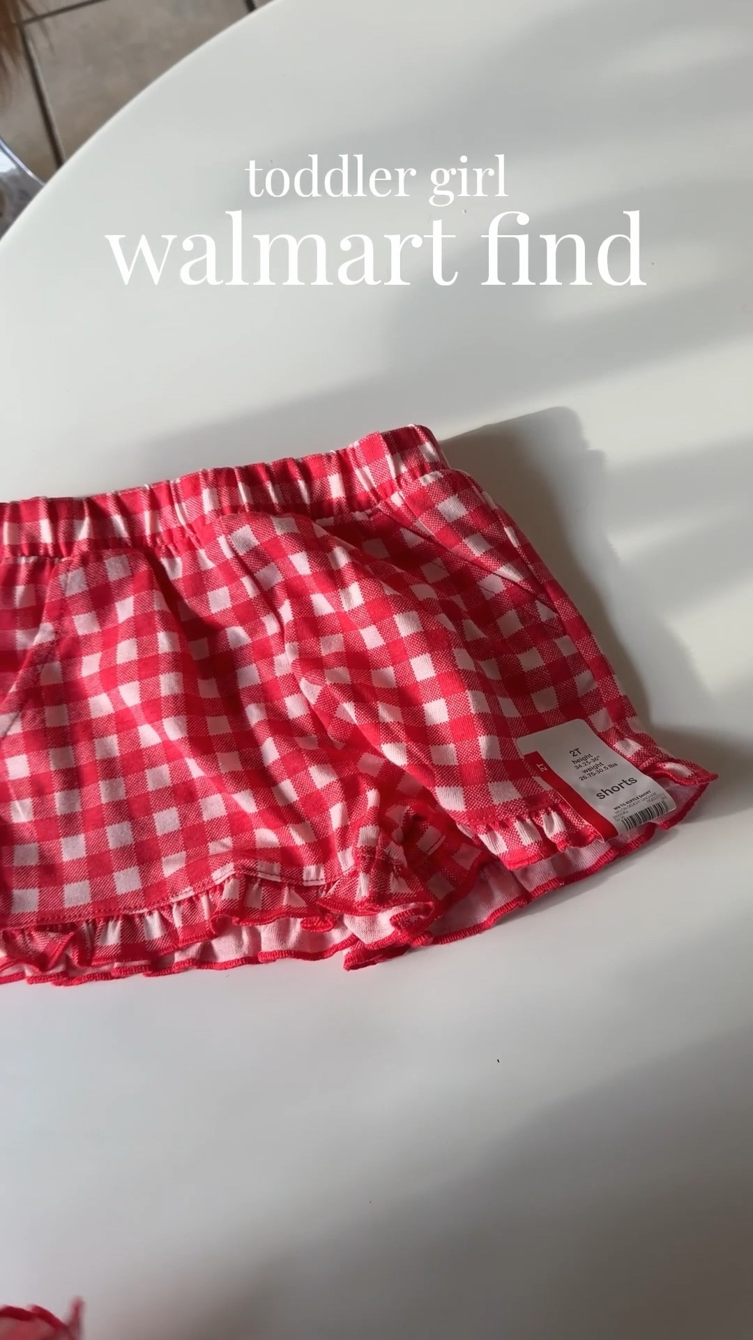Cutest red gingham toddler girl shorts for spring they come in blue too! I bought these for the girls for spring break. 

#LTKmomlife #LTKKids