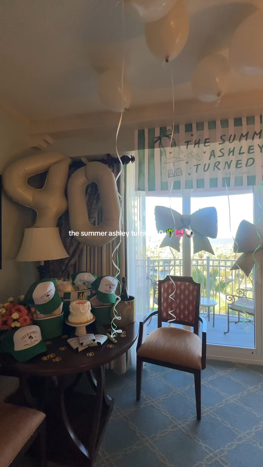 The Summer I Turned 40 Birthday Decor 🌴🎀🐚