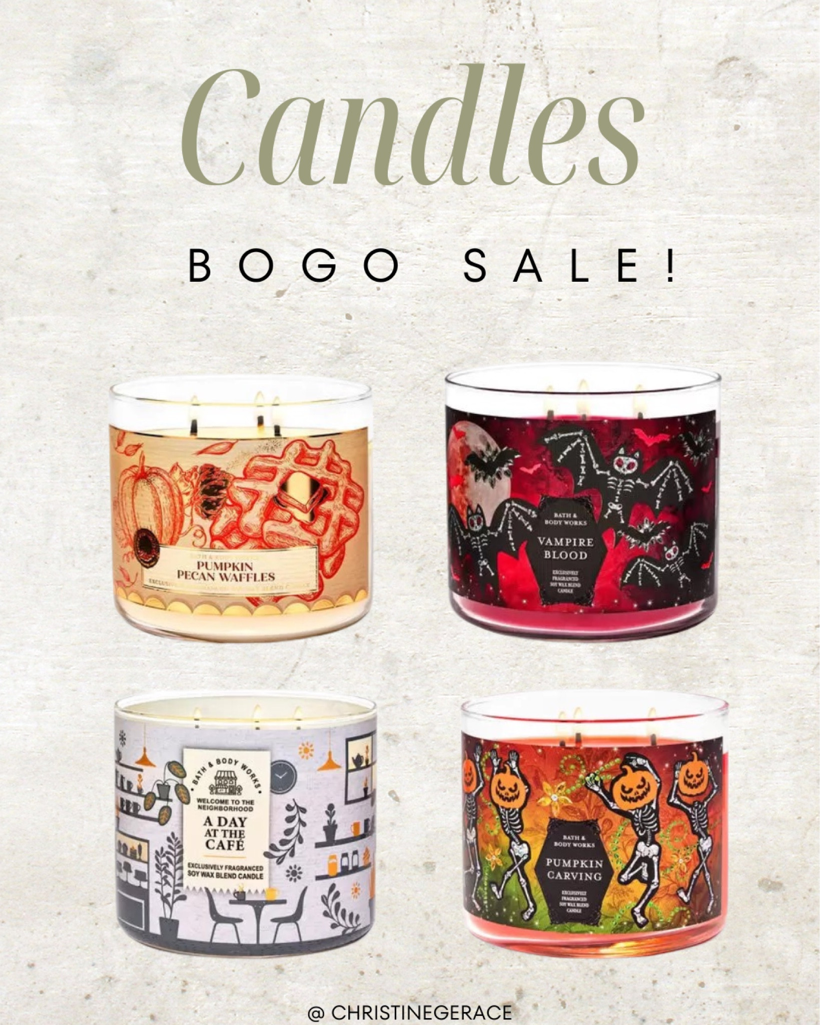 ALL candles buy 1 get 1 free! 

Bath and body works, candles, fall decor 

#LTKSaleAlert #LTKStyleTip #LTKHome