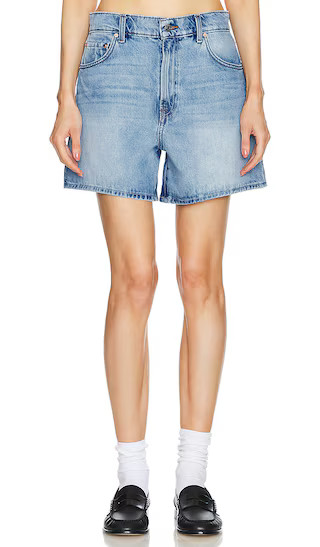 Reggie Mid Rise Long Mom Short in Point Loma | Revolve Clothing (Global)