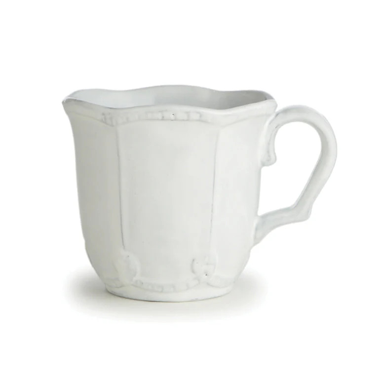 Bella Bianca Beaded Mug | Arte Italica & Crown Linen Designs