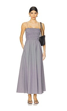 FAITHFULL THE BRAND Lida Maxi Dress in Gingham Black from Revolve.com | Revolve Clothing (Global)