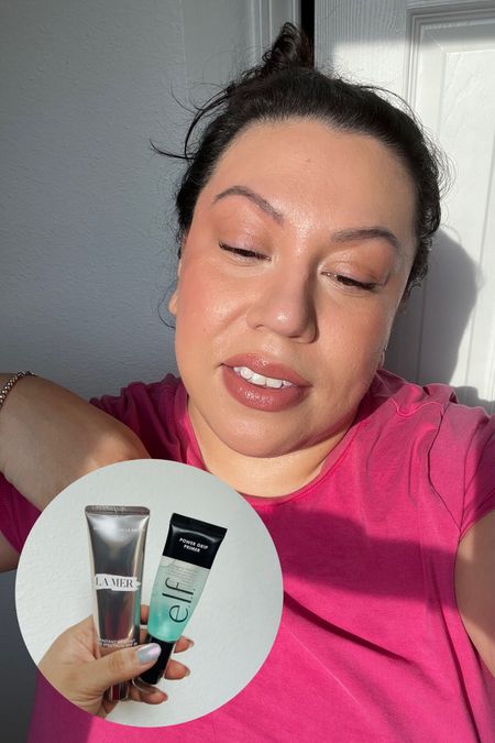 Spring & summer makeup routine. My favorite $10 drugstore primer meets my luxe $120 skin tint

Tint “has spf” but always use a separate spf.

Elf, affordable find, affordable makeup, primer, complexion, la mer, high end, Nordstrom, ulta, Target 

#LTKbeauty #LTKplussize #LTKstyletip