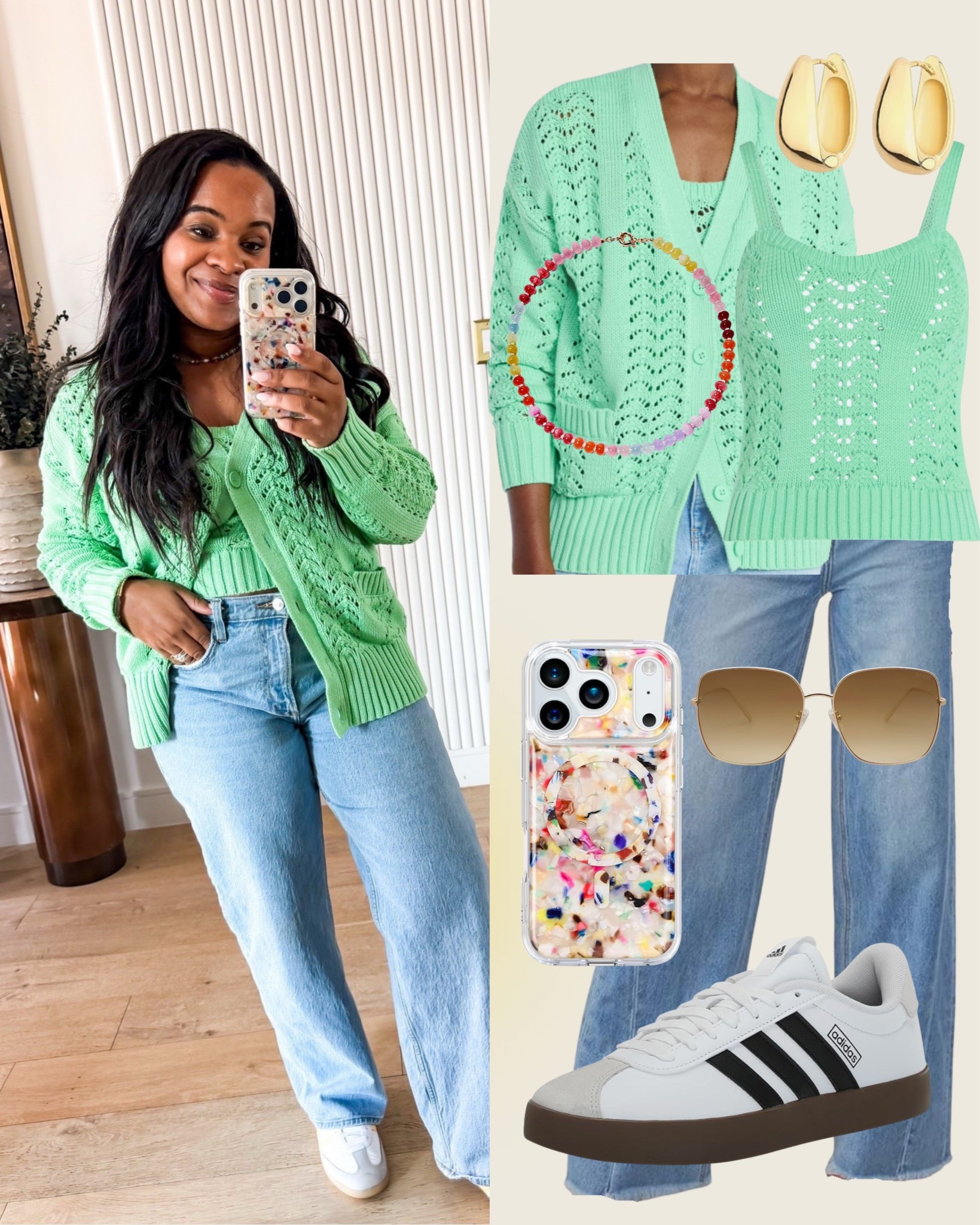 This Walmart sweater combo is so light weight and comfortable for spring! Comes in two other colors! 

#LTKootd #LTKgrwm #LTKMidsize