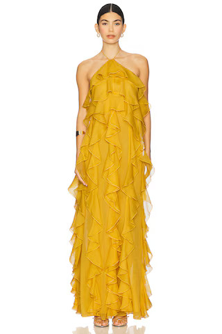 Ronny Kobo Liora Dress in Goldenrod from Revolve.com | Revolve Clothing (Global)