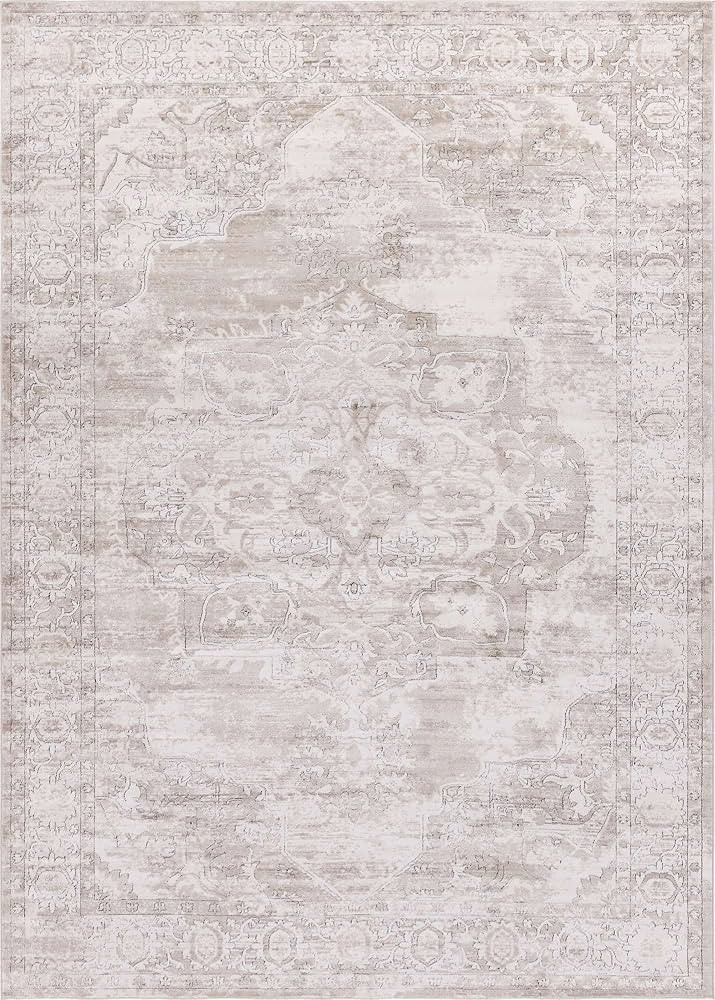 Unique Loom Portland Collection Area Rug - Canby (10' x 14' 1" Rectangle, Ivory/ Beige) | Amazon (US)