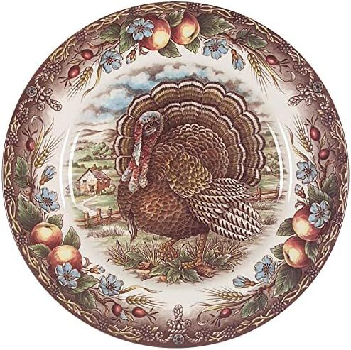 Royal Stafford Turkey Brown,Multicolor Dinner Plate | Amazon (US)