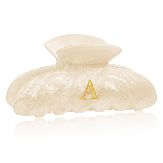 HAIMEIKANG Acrylic Letter Hair Clips For Women - Initial Cute Hair Claw Clips for Bridal Monogram... | Amazon (US)