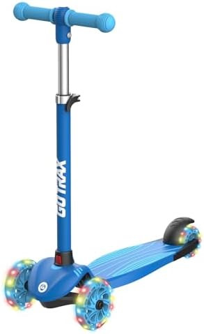 Gotrax KS1 Kids Kick Scooter, LED Lighted Wheels and 3 Adjustable Height Handlebars, Lean-to-Stee... | Amazon (US)