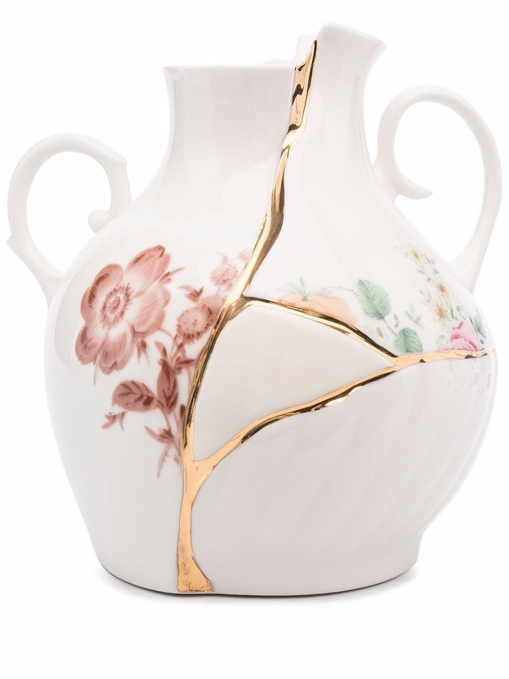 Seletti x Marcantonio Raimondi Malerba Kintsuji small vase (18cm x 16cm) - White | Farfetch Global