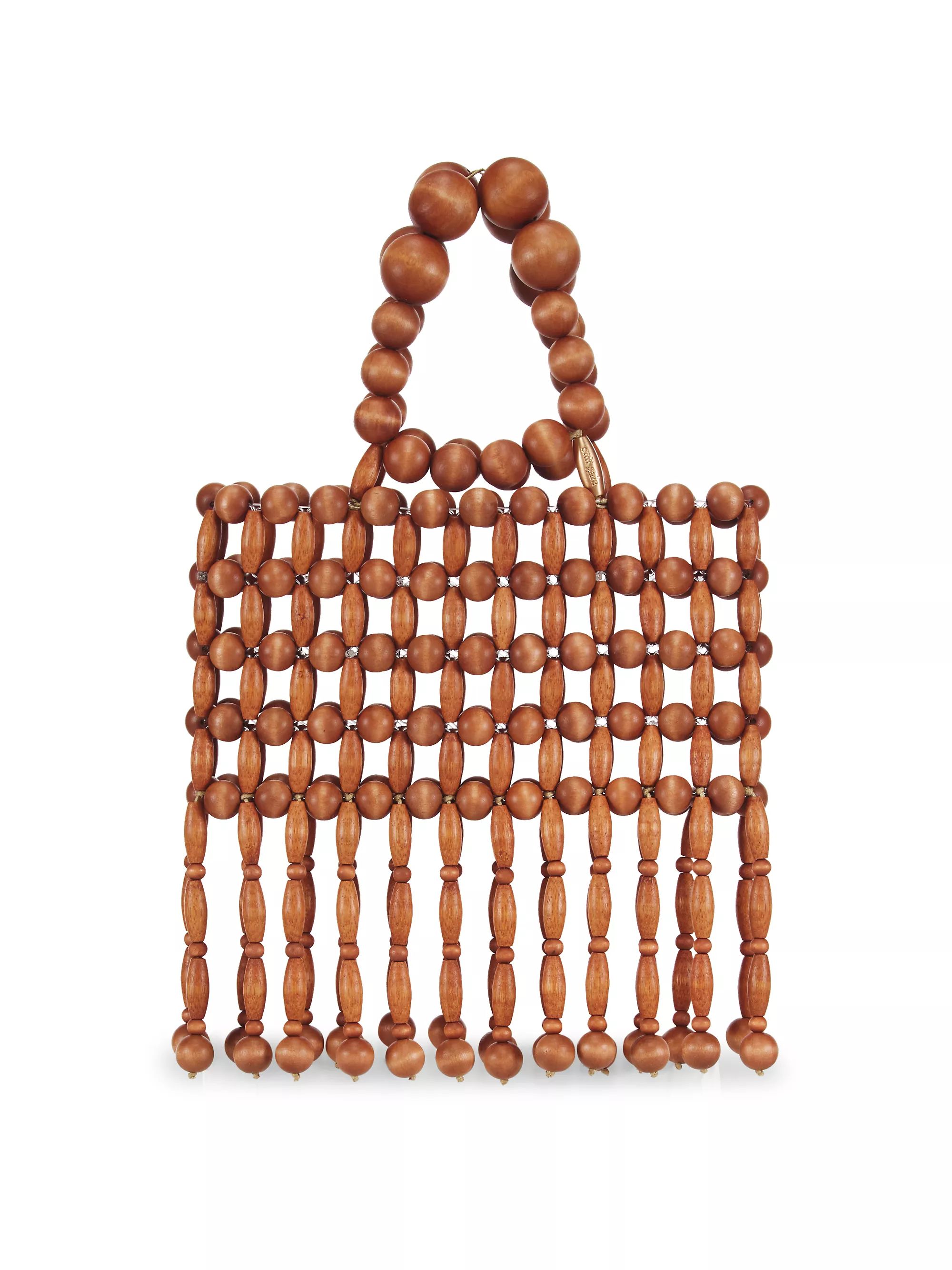 Clara Wooden Top Handle Bag | Saks Fifth Avenue