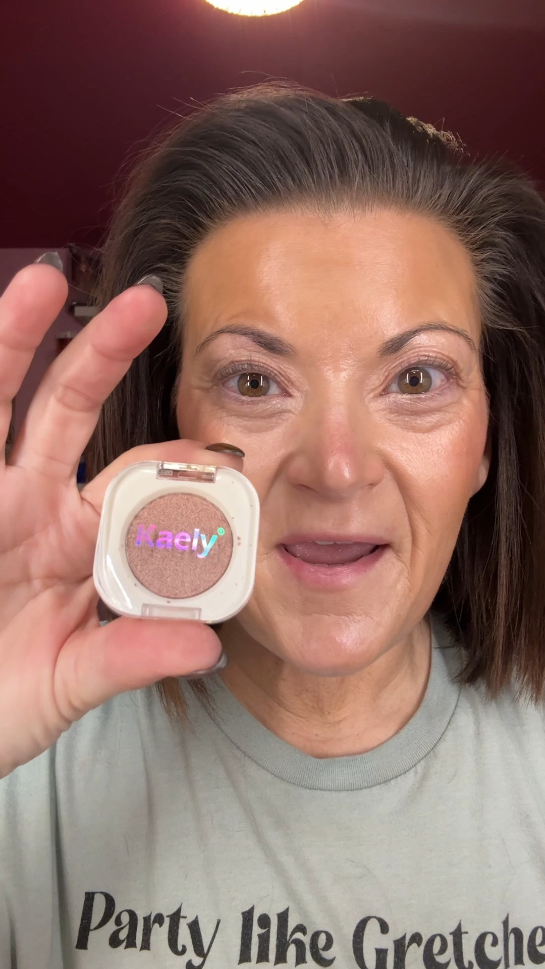 If you feel like your eyeshadow routine takes forever, or you’re tired of your powder shadows settling into fine lines by lunchtime, you need to try this Champagne Shimmer Cream Eyeshadow. It is officially my go-to for a quick, put-together look that lasts all day.

This cream formula is incredibly lightweight and glides on without any skipping or pulling on the lid. What looks like a soft, pale shade in the pan actually transforms into a stunning, buildable champagne shimmer the moment you blend it out. It’s smudge-proof, waterproof, and dries down so it won't flake or crack, even if you’re heading straight from the office to dinner.

Application Tip: For the best results and max staying power, start with a light base of eyeshadow primer. Use your fingertip or a dense synthetic brush to tap the cream onto the center of your lid, then blend the edges. If you want a little more intensity, it builds up beautifully. It feels like wearing nothing at all, but gives you that high-end, reflective finish that makes your eyes look bright and youthful.

#LTKgrwm #LTKOver40 #LTKBeauty