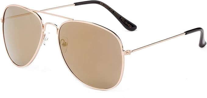 Newbee Fashion - Classic Aviator Sunglasses Flash Full Mirror lenses Metal Frame for Men Women UV... | Amazon (US)