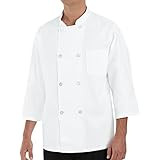 Amazon.com: Chef Designs mens 3/4 Sleeve Coat chefs jackets, White, X-Large US: Chefs Jackets: Cl... | Amazon (US)
