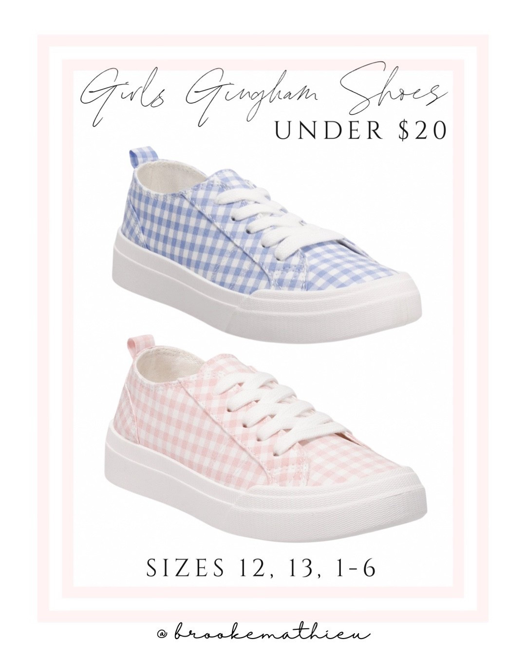 Girls gingham shoes under $20!

#LTKSaleAlert #LTKKids