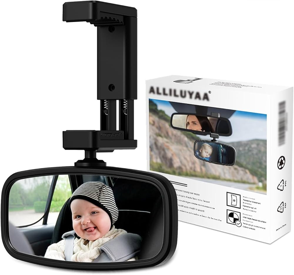 360° Baby Car Mirror for Baby Rear Facing, Rear View Car Seat Mirror for child Safety, Car Rear ... | Amazon (US)