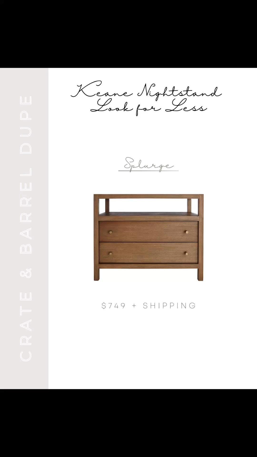 The Crate & Barrel Keane nightstand look for so much less 🤍 The Celine nightstand is the perfect dupe — same modern, elevated look without the splurge, and it’s on sale for Labor Day right now! Linking it here.

#LTKSaleAlert #LTKHome #LTKSeasonal