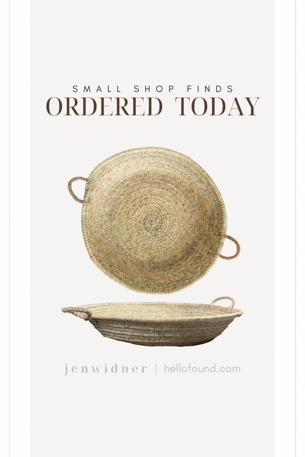 I love using baskets like this to ground a few items on a coffee table or ottoman. I plan on putting some votives in this one! I the light color the woven tray and the handles! Shallow bowl baskets like this are so useful. I have a similar oval alreay one and love it! 

#basket #woven neutraldecor #tray #arhaus #anthropologie #boho #airy

#LTKunder50 #LTKFind #LTKhome