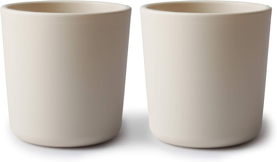 mushie Dinnerware Cups For Kids | Made in Denmark, Set of 2 (Ivory) | Amazon (US)