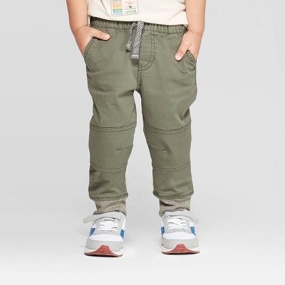 Toddler Boys' Pull-on Pants - Cat & Jack™ Olive | Target
