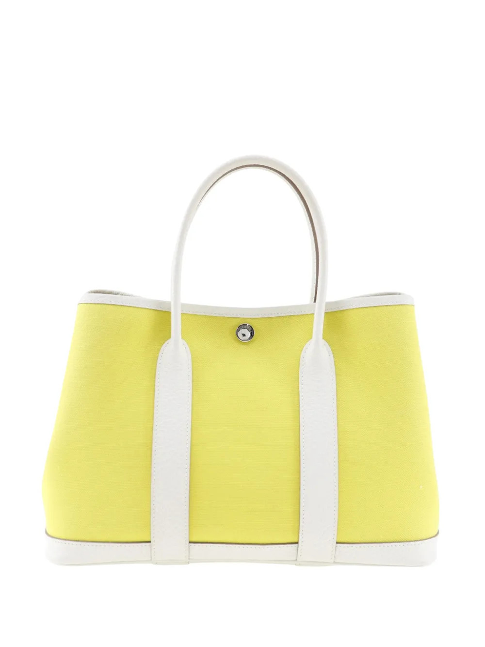 Hermès Pre-Owned 2020 Toile Officier and Vache Country Garden Party 30 tote bag - White | Farfetch Global