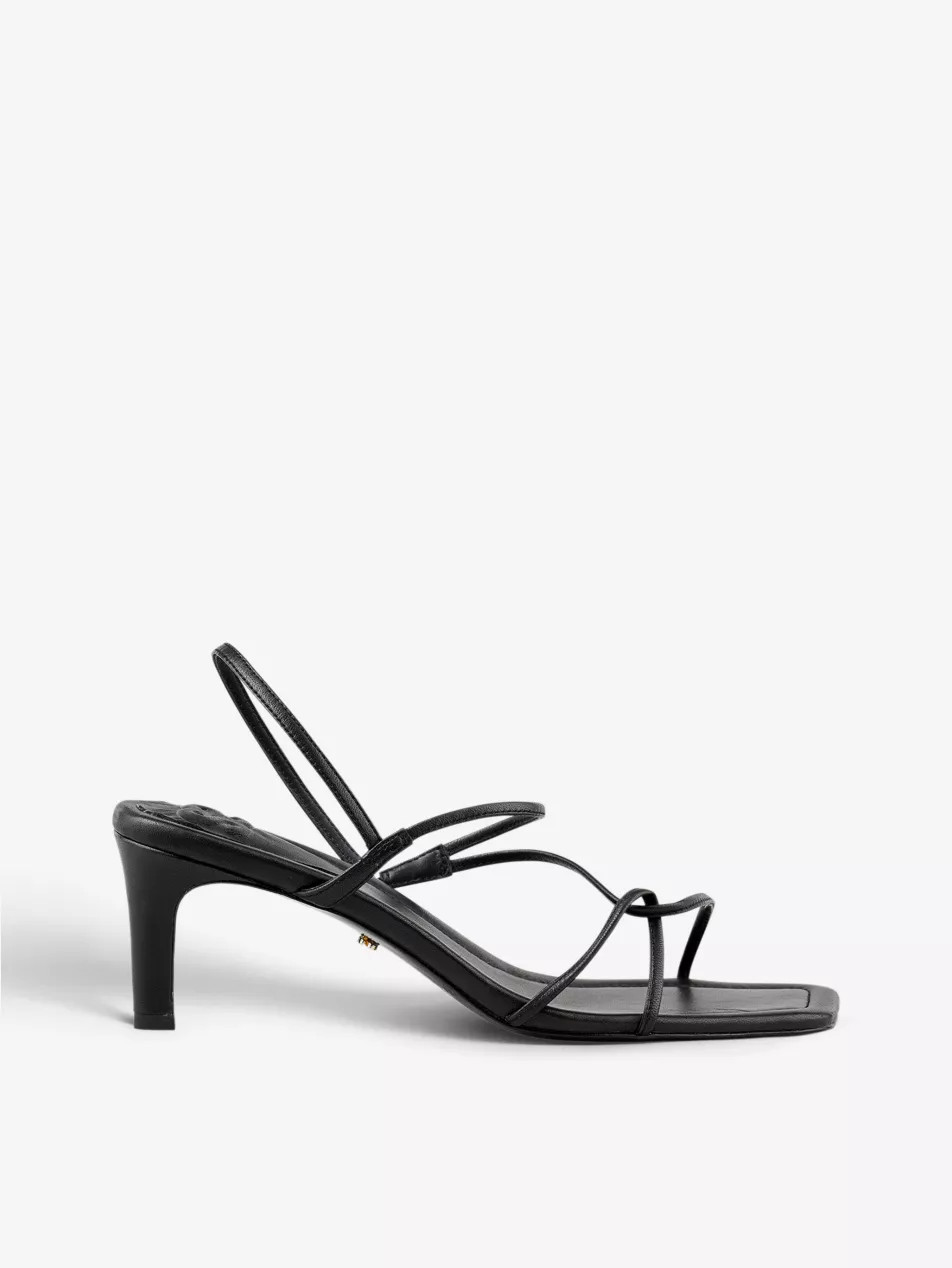 Faye strappy leather heeled sandals | Selfridges